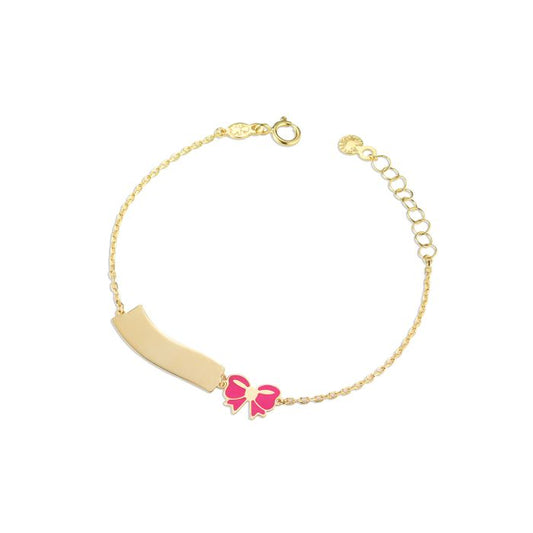 TOYS ♡ BRACCIALE ORO GIALLO NASTRO E FIOCCO - PMG144 - Simmi Gioiellerie -Bracciali